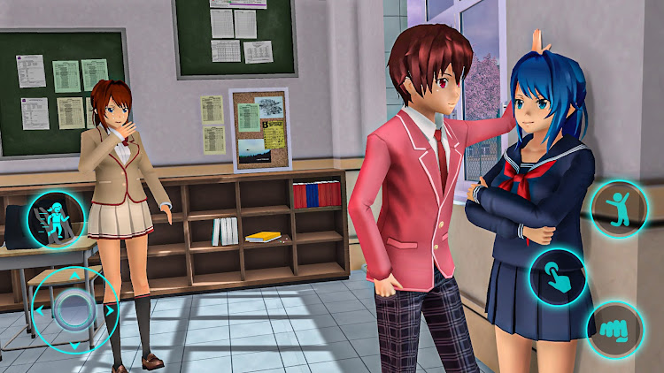 动漫高中约会模拟器游戏中文版（Anime High School Dating Sim）  v1.1截图