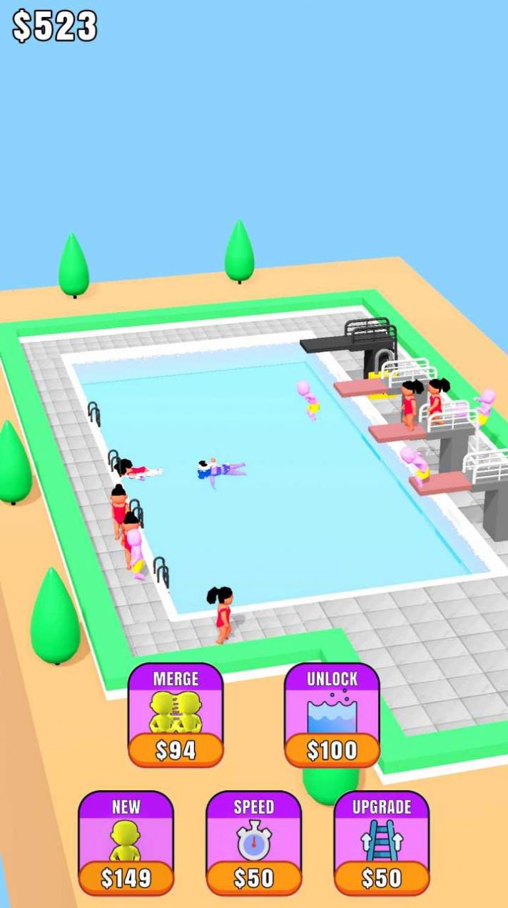 空闲泳池游戏手机版  v1.0.3截图